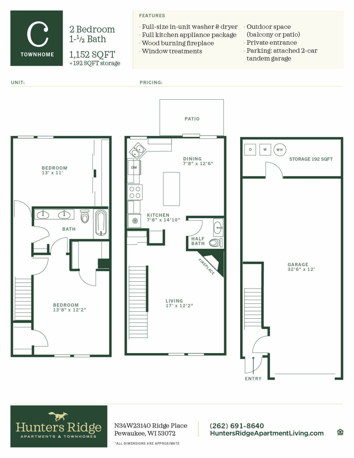 Style C Townhome Hunters Ridge